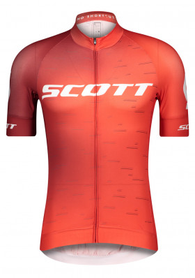Pánský cyklistický dres Scott Shirt M's RC Pro s/sl Fier Rd/Whte